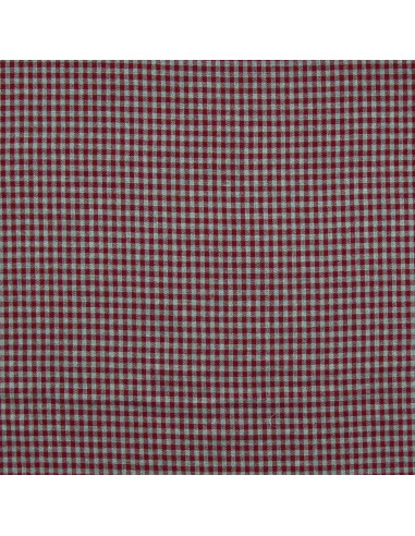 Kariertes Flanellgewebe - Bordeaux