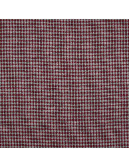 Kariertes Flanellgewebe - Bordeaux