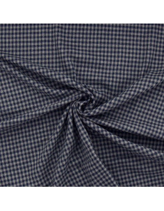 Kariertes Flanellgewebe - Blau