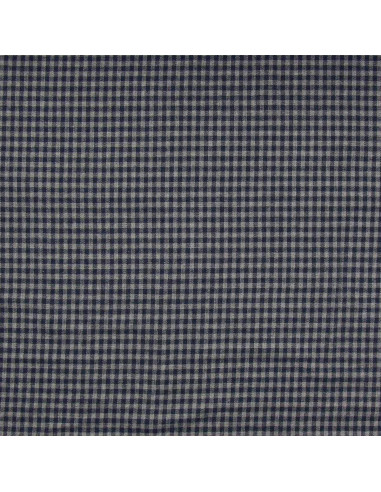 Kariertes Flanellgewebe - Blau
