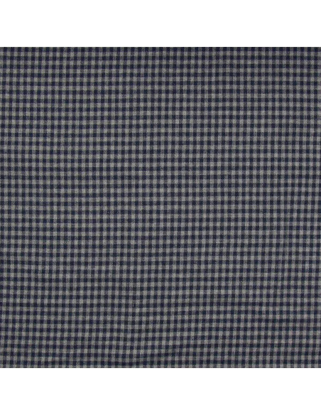Kariertes Flanellgewebe - Blau