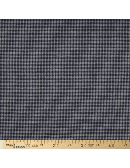 Kariertes Flanellgewebe - Blau