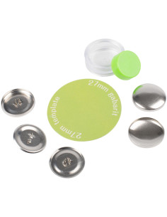 Schachtel mit 3 zu überziehenden Knöpfen mit Bohin-Befestigungswerkzeug - 27 mm 2
