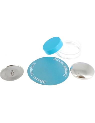 Schachtel mit 2 zu überziehenden Knöpfen mit Bohin-Befestigungswerkzeug - 38 mm