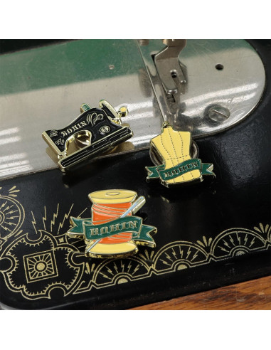 Magnetischer Nadelhalter Bohin - Vintage Garnspule