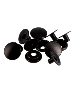 Packung mit 10 nahtlosen Druckknöpfen für mittlere Stoffe 14 mm Bohin - Bronze 2