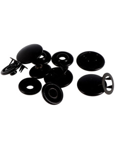 Packung mit 8 nahtlosen Jersey-Druckknöpfen 12 mm Bohin - Bronze 2