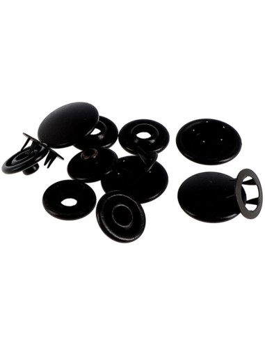 Packung mit 8 nahtlosen Jersey-Druckknöpfen 12 mm Bohin - Bronze