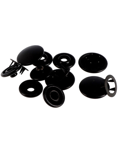 Packung mit 8 nahtlosen Jersey-Druckknöpfen 12 mm Bohin - Bronze