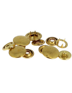 Schachtel mit 8 nahtlosen Jersey-Druckknöpfen 12 mm Bohin - Gold 2