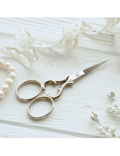 Silberne Herz-Stickschere Bohin 9 cm 2