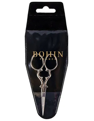 Silberne Herz-Stickschere Bohin 9 cm
