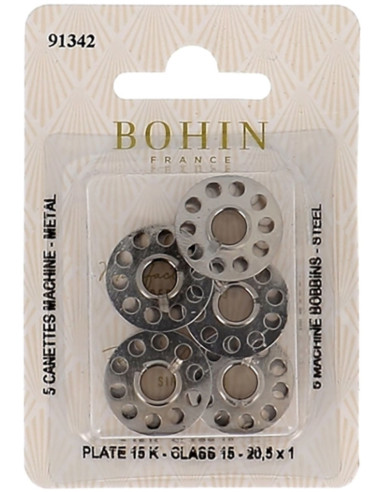 Flache Spulen für Nähmaschine aus Stahl Bohin