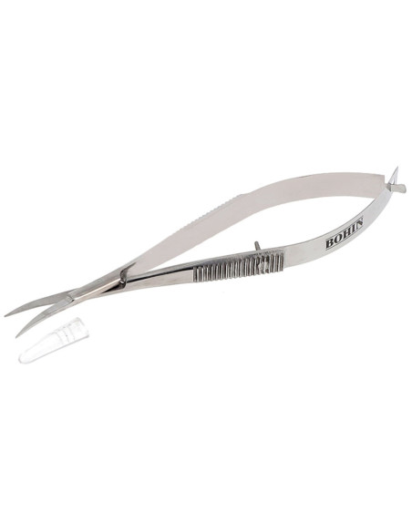 Stickschere Pinzette gebogene Klingen 13 cm Bohin
