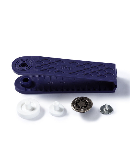 Schachtel mit 8 Jeansknöpfen 17mm