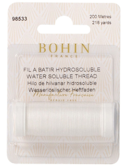 Wasserlöslicher Heftfaden Bohin