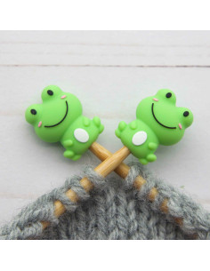 Maschenstopper für Stricknadeln - Kleine Frösche