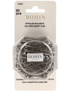Schachtel mit 50 Sicherheitsnadeln 48 mm Bohin