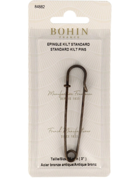Kiltnadel 76 mm - Antik Bronze Bohin