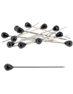 Schachtel mit 100 runden schwarzen Polsternägeln Bohin 2