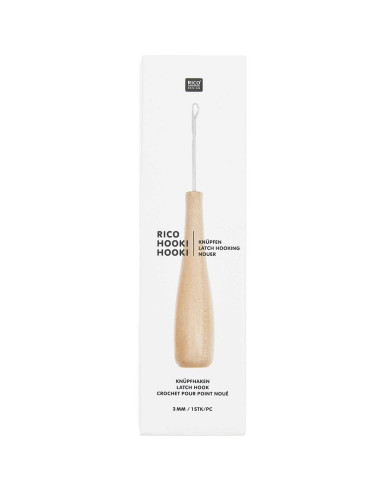 Häkelnadel für Knüpftechnik 3 mm Hooki Hooki Rico