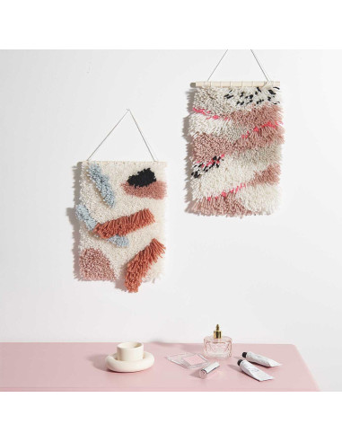 Knotenset - Wandbehang Steine