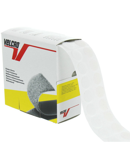 Schachtel mit 200 weißen selbstklebenden VELCRO® Brand-Pads