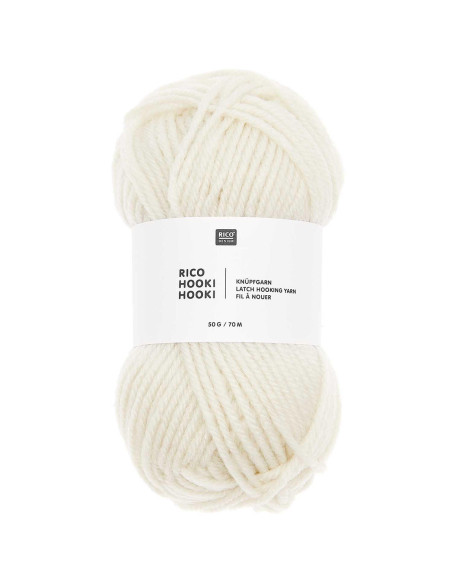 Rico Hooki Hooki Garn zum Knoten - Ecru