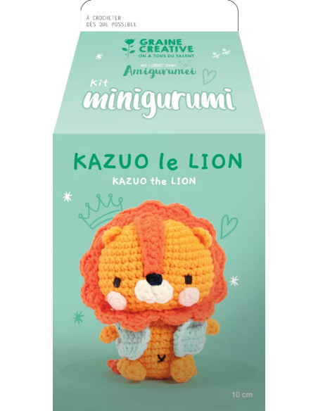 Häkelset Minigurumi - Kazuo der Löwe