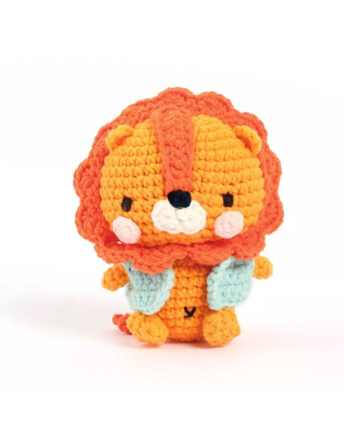 Häkelset Minigurumi - Kazuo der Löwe