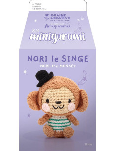 Häkelset Minigurumi - Nori der Affe