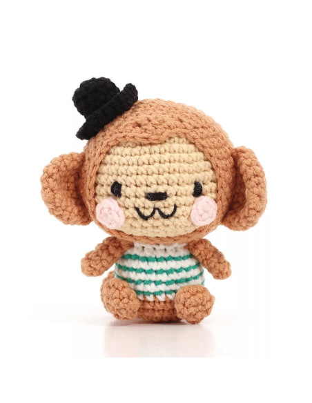 Häkelset Minigurumi - Nori der Affe