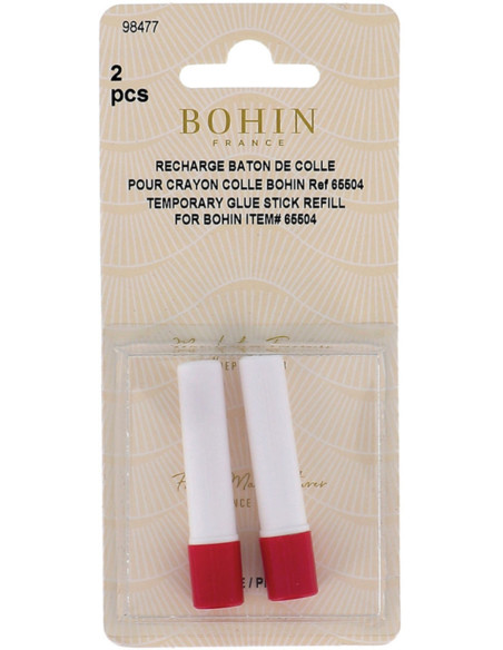 Set mit 2 Nachfüllungen für temporären Klebestift Bohin