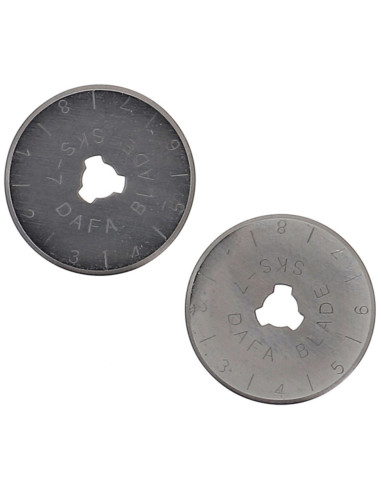 2 Ersatzklingen für Bohin Rollschneider - 28 mm