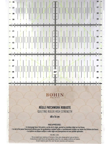 Patchwork-Lineal Bohin 16 x 60 cm