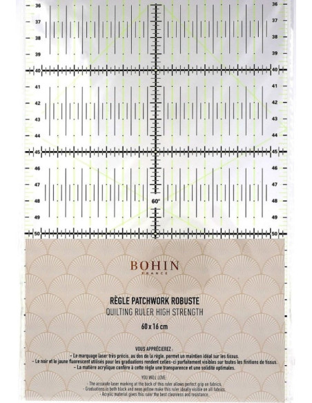 Patchwork-Lineal Bohin 16 x 60 cm