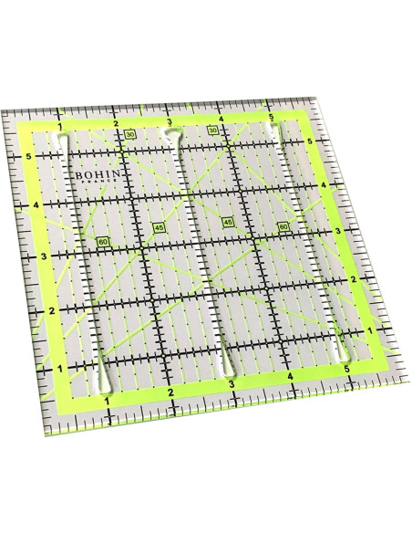 Patchwork-Regel mit Schneideschlitzen Bohin 6 x 6 Zoll