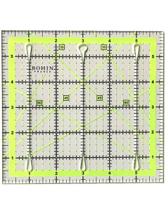 Patchwork-Regel mit Schneideschlitzen Bohin 6 x 6 Zoll 2