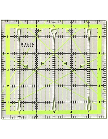 Patchwork-Regel mit Schneideschlitzen Bohin 6 x 6 Zoll