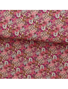 Fantasie-Viskosestoff - Souzza Rosa und Pfirsich
