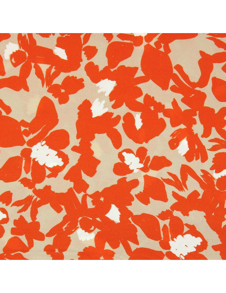 Fantasie-Viskosestoff - Boti beige und orange