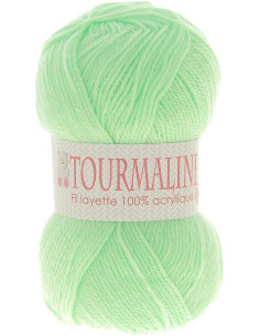 Beutel mit 2 Knäueln Babystrickgarn Turmalin