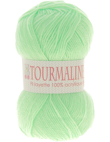 Beutel mit 2 Knäueln Babystrickgarn Turmalin