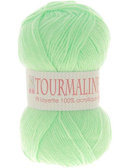 Beutel mit 2 Knäueln Babystrickgarn Turmalin
