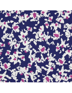 Fantasie-Viskosestoff - Nawi Blau und Violett 2