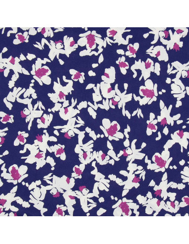 Fantasie-Viskosestoff - Nawi Blau und Violett
