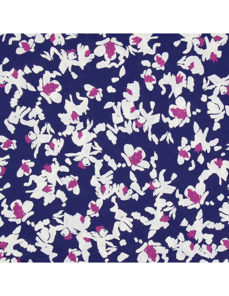 Fantasie-Viskosestoff - Nawi Blau und Violett