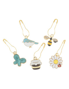 Set mit 5 Maschenmarkierern - Bee Happy 2