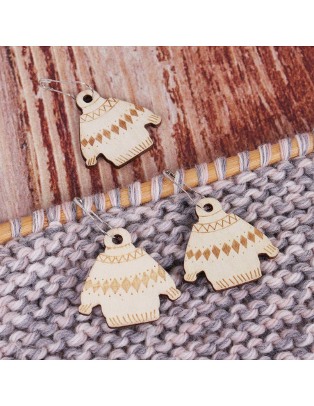 Set mit 10 Maschenmarkierern - Woolly Jumper