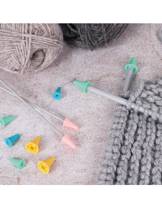 Set mit 10 Stoppern für Stricknadeln 2